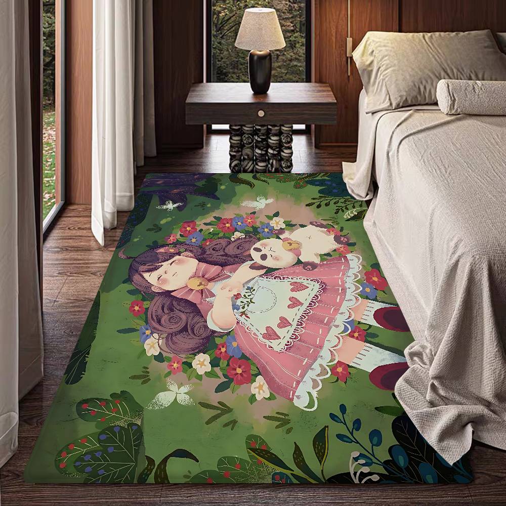 

Bee And Puppycat Anime Entrance Door Mat Nordic Style Home Doormat Bathroom-Toilet Mats Bedroom Hotel Decor Mat 50x80cm