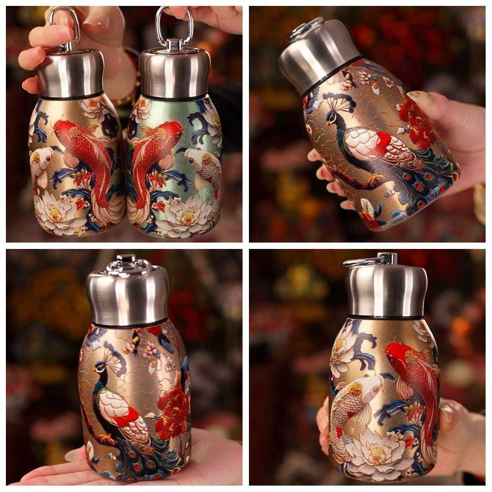 

316 Stainless Steel Water Bottle 300ml Slim Insulated Thermal Water Bottle Sports 3