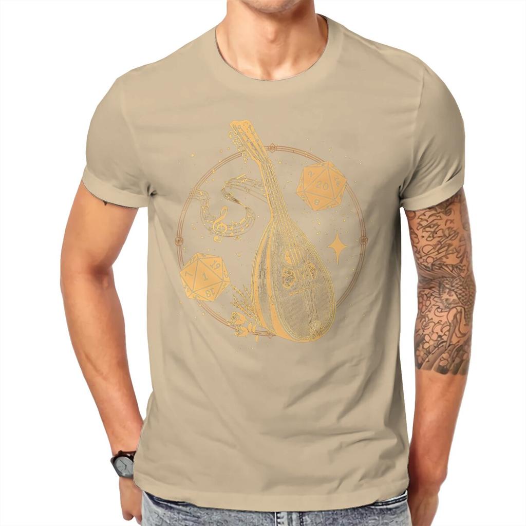 Music InstruUnisext Dice And Tarot Card DND Unisex T Shirt ONeck TShirt Cotton Short Sleeve