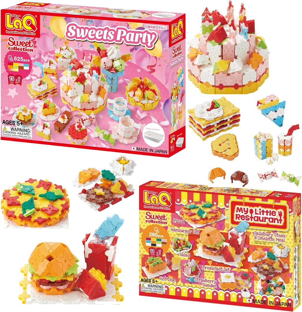 

LaQ Sweet Collection Sweets Party & My Little Restaurant [Set]