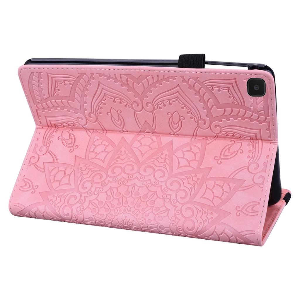 Suitable for Samsung Tab A7 Lite Flat Leather Case T220 Retro Matte Embossed Card Holder T505