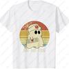 Boo Boo Crew Nurse Halloween Graphic T Shirts Spider Web Woman Men Cotton Tshirt Tops Lovely Ghost Nurse Crewneck T-shirt