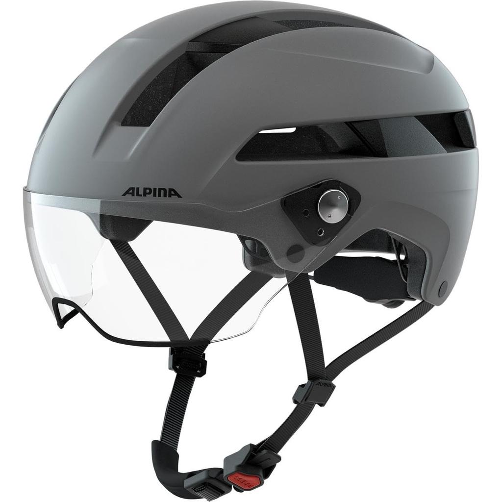 ALPINA Bicycle Helmet with Visor for City Riding Made in Germany CE Certified SOHO VISOR cm / 55-59