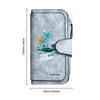Fashion Beach Print Long Wallet Casual Portable Multi Slot Card Holder Daily Use Purse