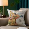 Colorful Watercolor Pumpkin Pillow Case Custom Printed Brushed Fleece Pillow, Baby Skin-Touch, Eco-Friendly Dye-Sublimation Cush