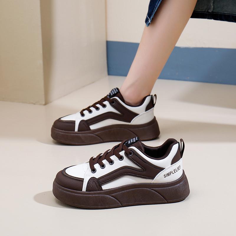 fashion Spring Autumn Women Sneakers Height Increasing Casual Shoes Fashion Concise Skateboarding Shoes Comfortable Casual Sneakers