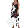 Damen Sommerkleid Lässig Locker Lange Strandurlaub Kleider