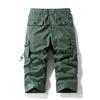Men's Casual Color Outdoors Pocket Beach Work Trouser Cargo Shorts Pant
