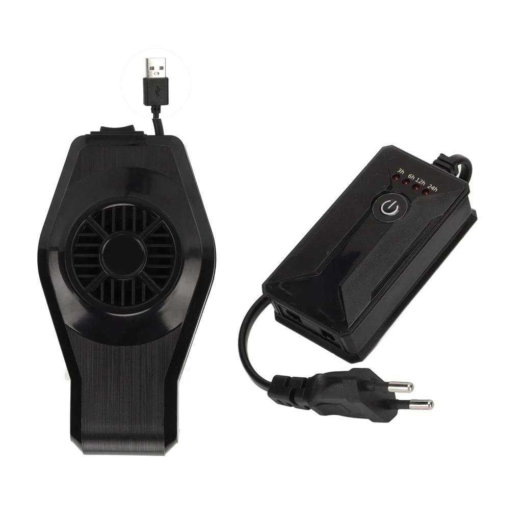 Aquarium Cooling Fan Wall Mounted Fast Heat Dissipation USB Connector Fish Fan with Timer
