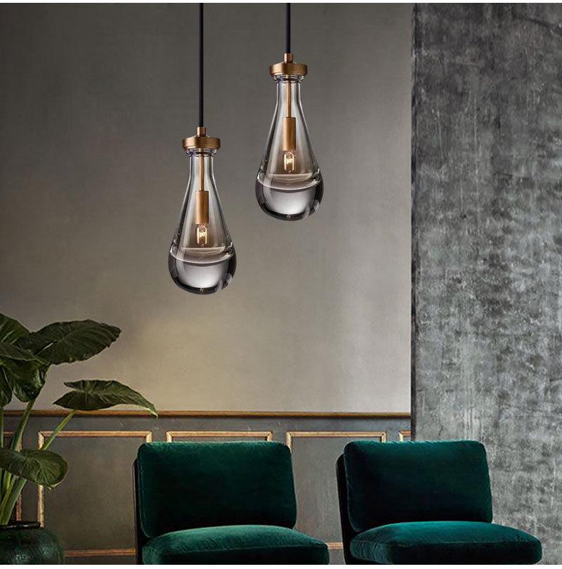 Luxury All-Copper Crystal Chandelier Pendant for Restaurants and Bedrooms