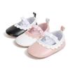 Baby Girl Princess Bow Lace Non-Slip Soft Leather Walking Shoes (0-1 Year)