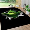 Grinch Through Wall Carpet Rug Soft Washable Antislip Home Living Room Sofa Mats Personalized Christmas Rug
