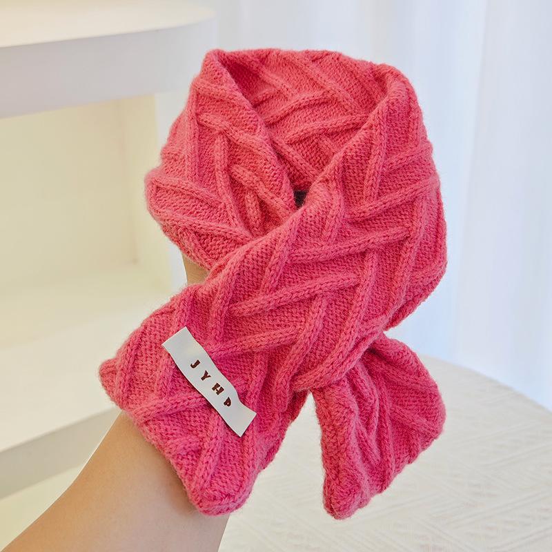 

Новый детский модный шарф для девочек, чтобы согреться и универсальный для младенцев. Мягкий и утолщенный теплый шарф для детей 65*5cm