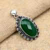 Astonishing Green Onyx Gemstone Handmade 925 Solid Sterling Silver Jewelry Pendant For Women