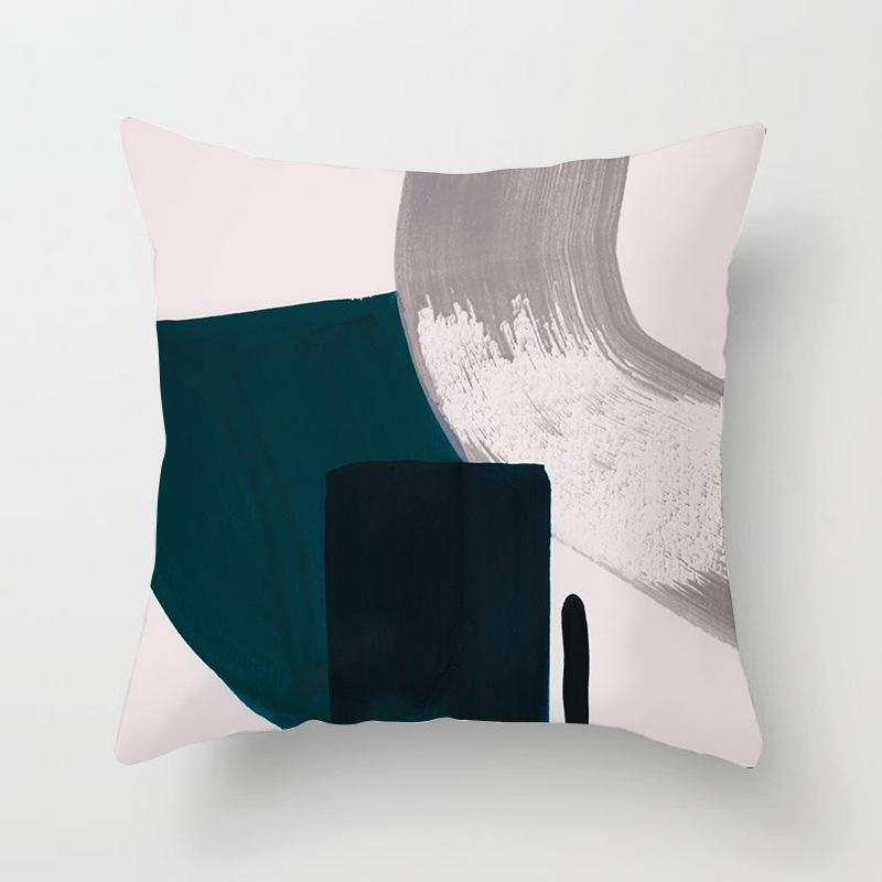 Nordic Simple Style Geometric Abstract Pillowcase Cushion Home Living Room Sofa Chair Bedroom Decorative Pillowcase
