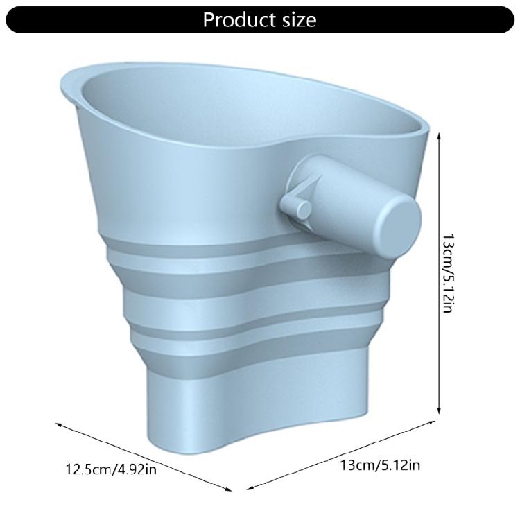 Ergonomic Baking Funnel For Mixer Foldable Silicone Clog Flour Dispenser Kitchen Organization for Mixer Space Saving