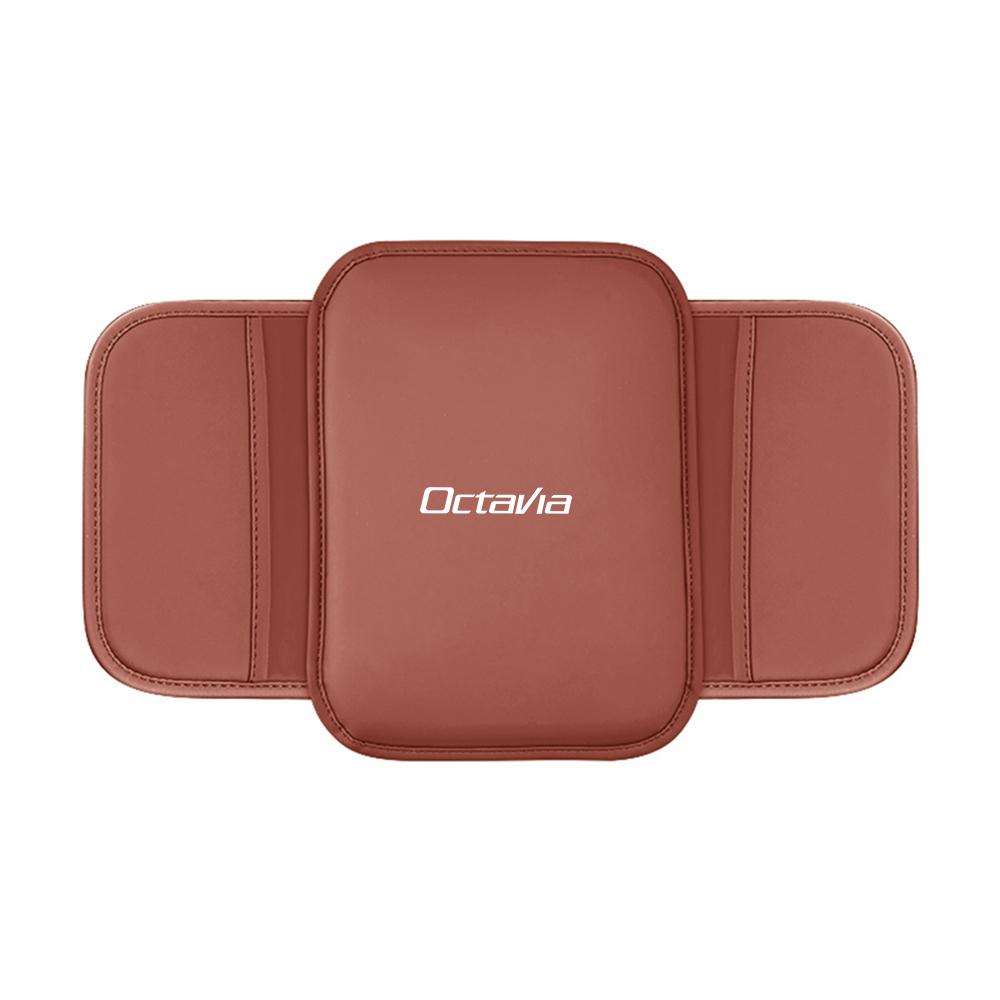 Car Center Console Armrest Pad Storage Bag Cover Accessories For Skoda Rapid Scala Kodiaq Fabia Kamiq Karoq Octavia A5 A7 S VII fxdj44