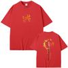 Anime Demon Slayer Rengoku Kyoujurou T Shirts Men Women Clothing Cotton Crewneck T-shirt Male Fashion Vintage Tshirt Streetwear