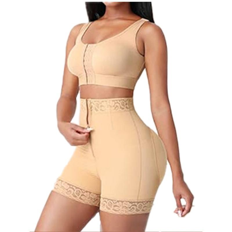 Women S Plus Size Tummy Control Shapewear Pants Zipper Butt Lifting Slimming Pants
