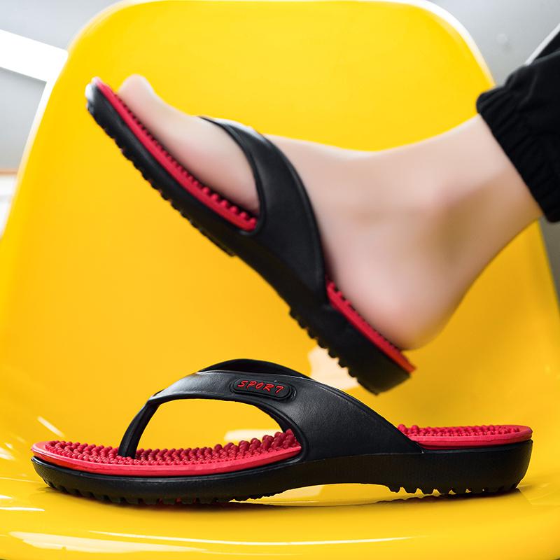 Herr Utomhustofflor Sommar Flipflops Herrskor för Stranden Andningsbara Strand Aqua Vattenskor Sandaler Storlek 40-46 Fritidstofflor