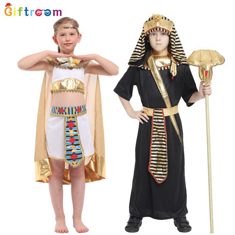 Helloween Party Themed Costume For Egyptian Pharaoh Prince And Princess Perfect For All Occasions