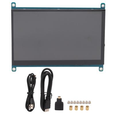 Capacitive Touch Screen 7in High Resolution Wide Compatibility Mini PC Monitor for Raspberry Pi ICP TN