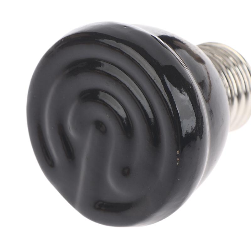 E27 Pet Heating Lamp With Anti-Scalding Lampshade For Turtle Snake Lizard Infrared Ceramic Emitter Heat Light 25/50/75/100W