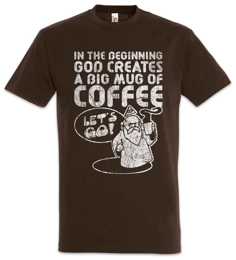 

God Creates A Big Mug Of Coffee Men s T-Shirt Coffee Barista Caffeine Caffeine 3XL