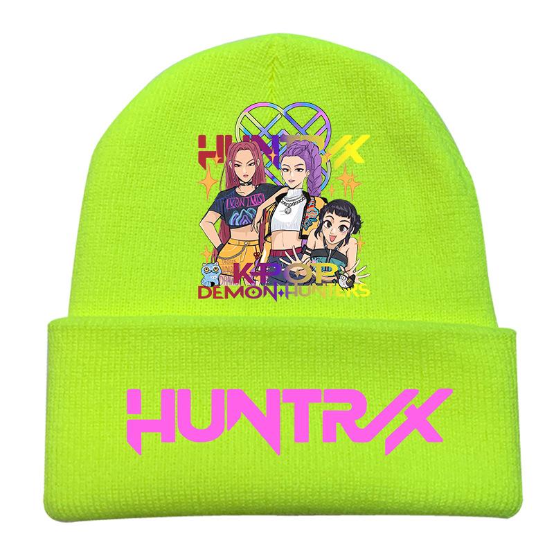 Peripheral Knitted Hat Curled Wool Hat Printed Doudou Hat Outdoor Cold Hat Adult