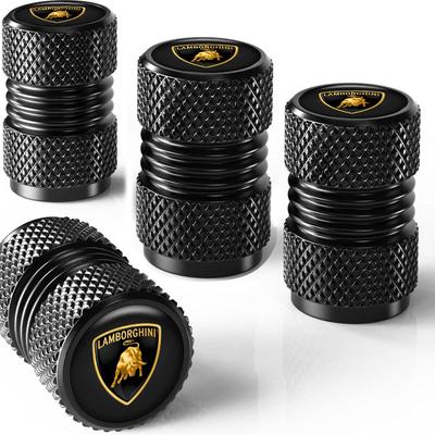 4pcs Car Wheel Tire Metal Valve Caps Waterproof Stem Cover For Lamborghini LP570 LP610 Urus LP700 LP770 Gallardo Aventador