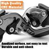 MAORANG FÜR X350 2023-2024 Motorrad-Bremszubehör CNC Verstellbare Erweiterbare Klappbare Brems-Kupplungshebel x350 Motorradzubehör (Schwarz)