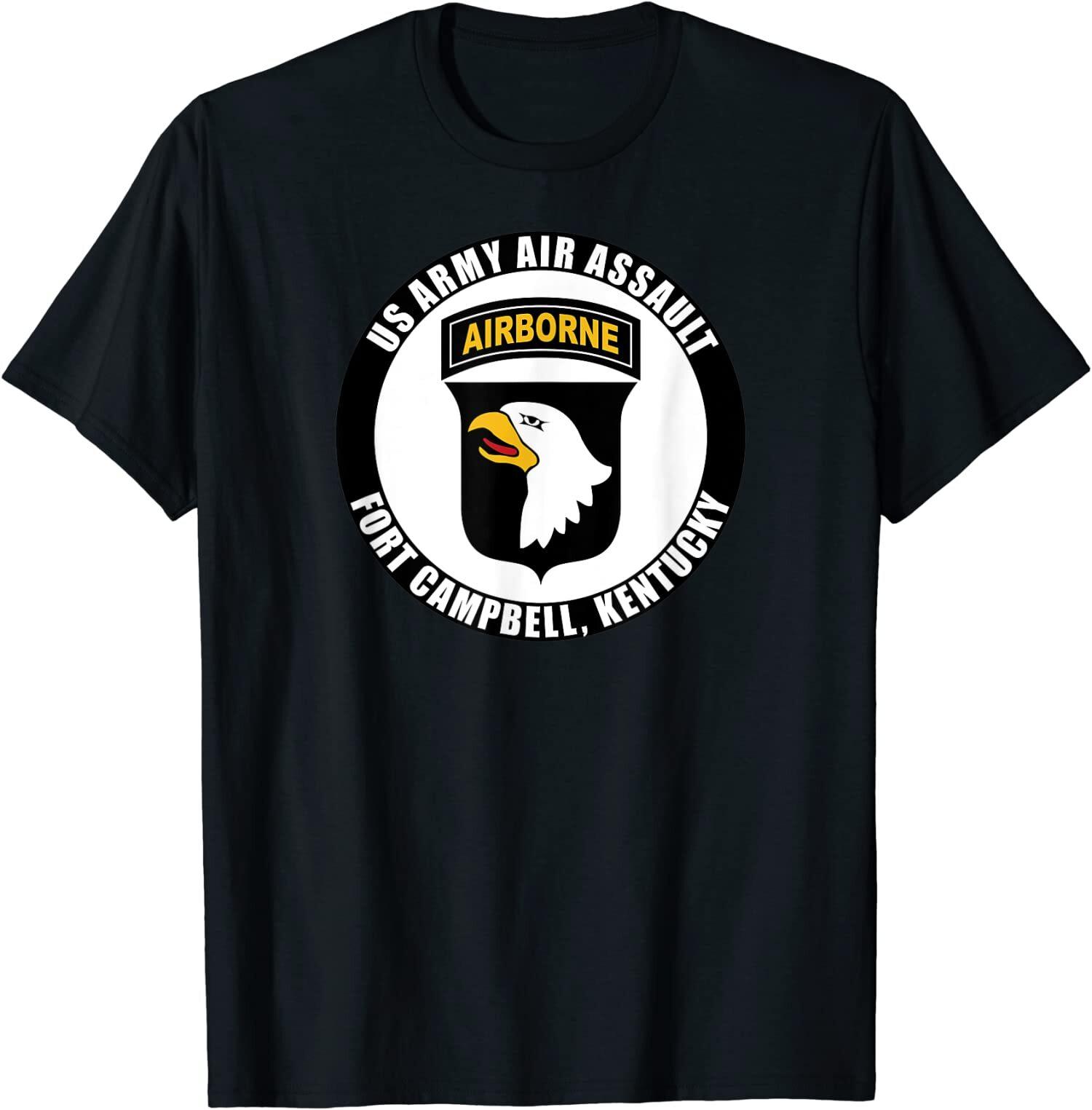 NEW LIMITED US Army Air Assault Fort Campbell Kentucky 101st T-Shirt L
