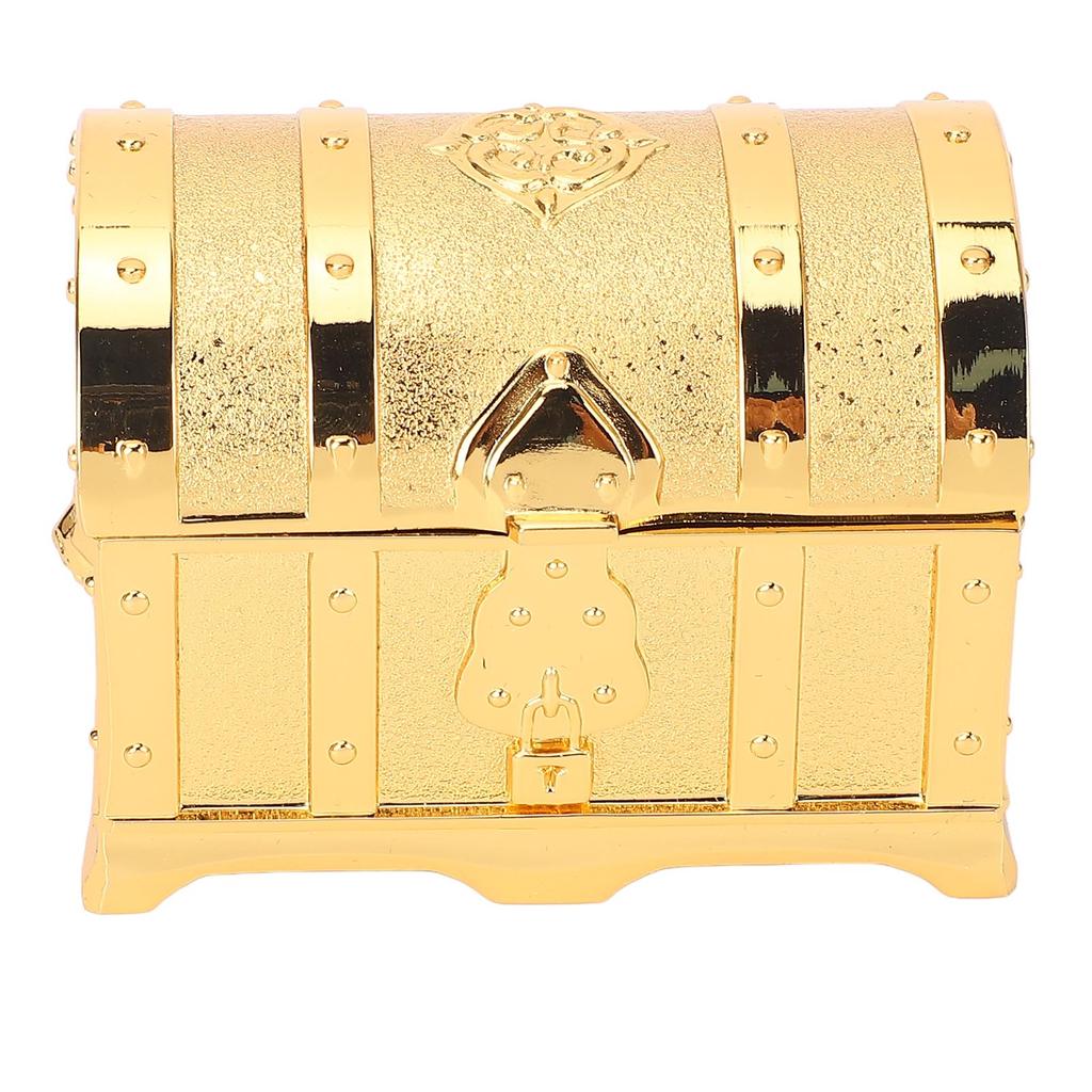 Vintage Jewelry Box European Style Exquisite Relief Pattern Antique Earring Necklace Bracelet