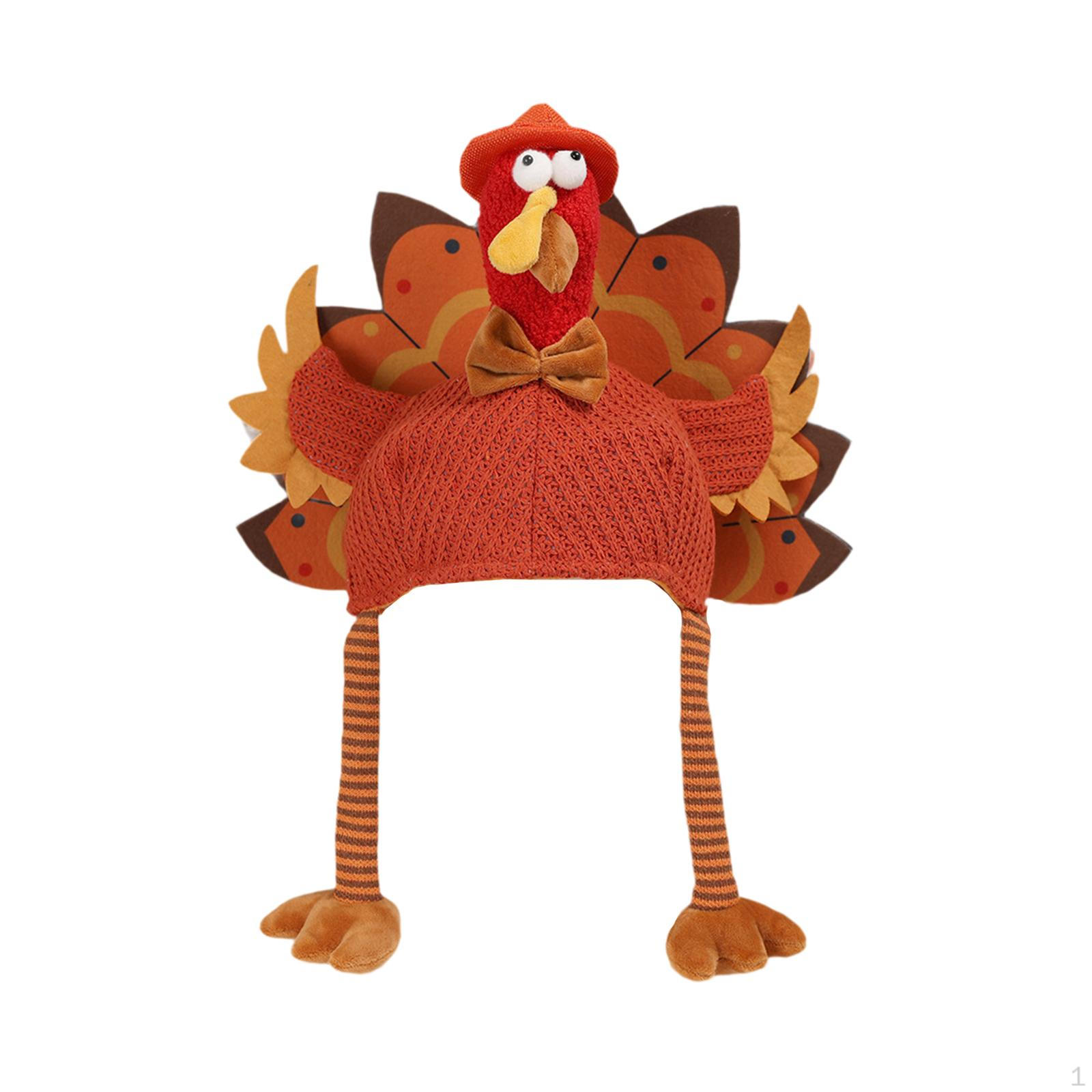 Adorable Turkey Hat Cap Role Playing for Thanksgiving Party Festival Autumn cm
