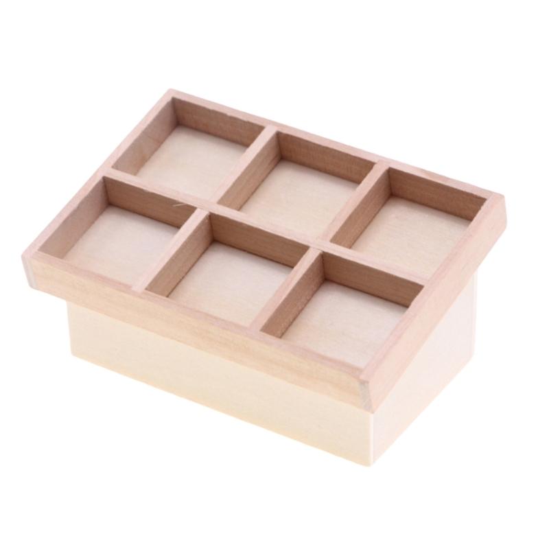 

Market Fruit Shelf Stall Shelf Miniature Grocery Store Furniture Model Doll Houses Accessory Realistic Playset 1:12 1