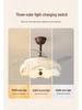 Vintage Song-Style Ceiling Fan Light with Printed Fabric Shade for Bedroom and Dining Room