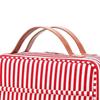 Compact Travel Makeup Cosmetic Bag, Waterproof Dry and Wet Large Capacity Toiletry Bag for Bathing