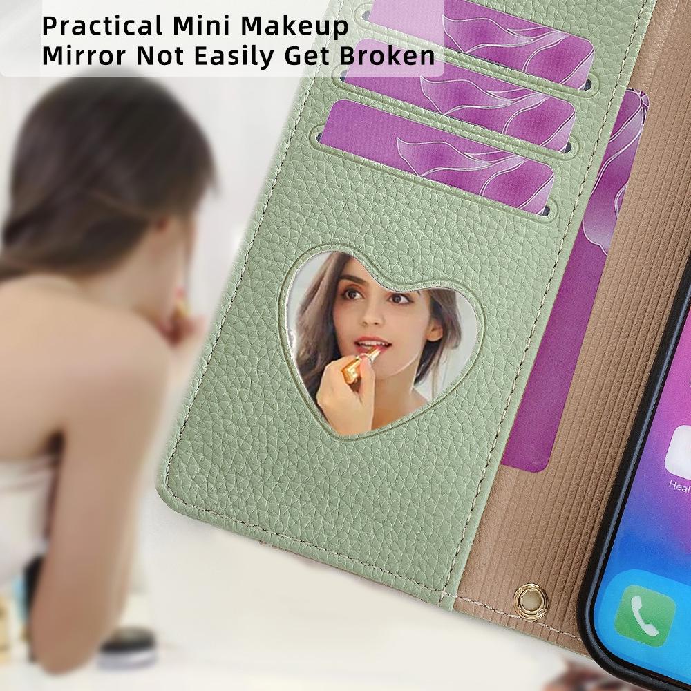 Rote Reiskorn 15 5G Klapphülle für Xiaomi Poco C75 mit Kartenfach & A7Pro Halter