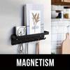 Home Foyer Strong Magnetic Suction No Need Punching Creative Traceless Magnet Storage Hook Key Holder Wall Mounted Storage Rack