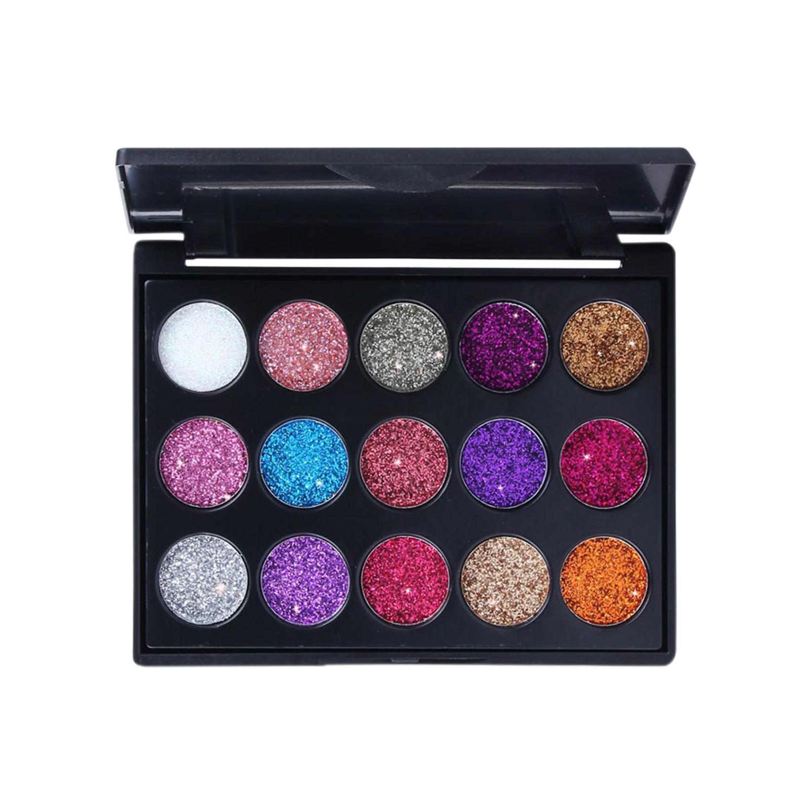 

15 цветов блестящие тени для век цветные тени для век блестящий макияж стойкий водостойкий макияж теней для век One Size