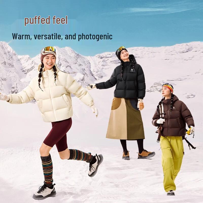 Camel Mountain 2025 AW Unisex Puffer Down Jacket