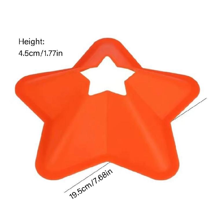 Football Skill Development Tool Star Shape Training Markers Weatherproofed Cones For Agilities Speed Drill