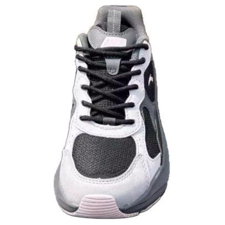 Anta Fashionable Comfortable Non-Slip Wear-Resistant Shock Absorbing Low-Top Casual Shoes Women Sneaker Black Gray 122448813-3