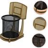 Household Mesh Pen Holder Wooden Frame Cosmetic Brushes Shelf  Table Storage Supplies