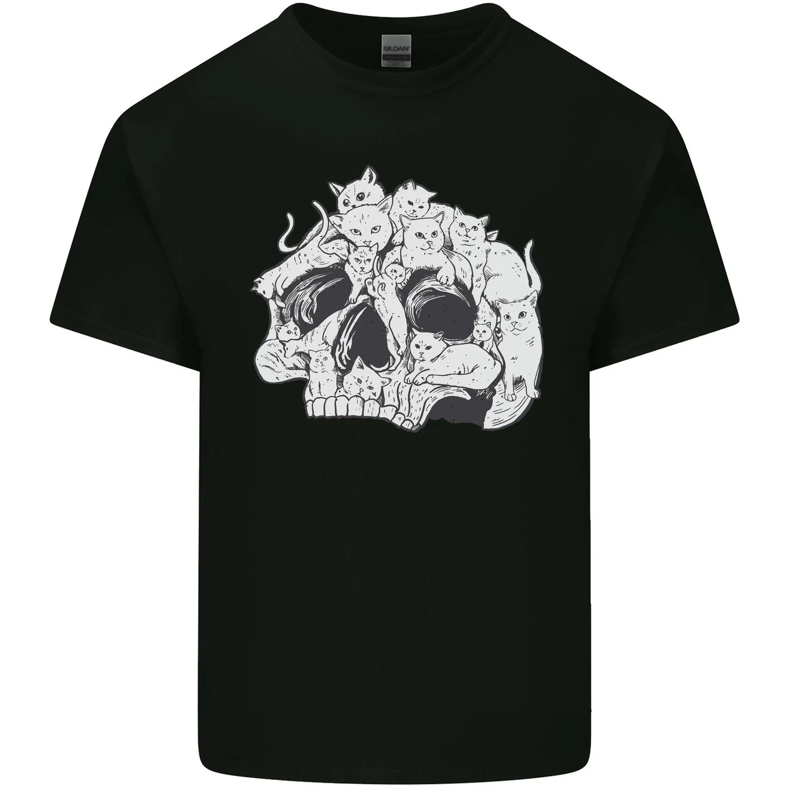 A Skull Made of Cats Kids T-Shirt Childrens S