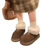 Snow Boots Women's Low-top Short Velvet Cotton Shoes Winter New Fluffy Shoes Wear Warm Cotton Slippers