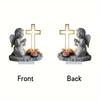 Animal Statue Tabletop Ornament with Display Base Shatterproof Acrylic Animal Figurine for Home Office Desk Decoration