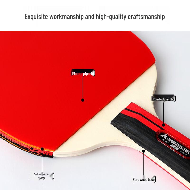Kawasaki Table Tennis Racket 10-Piece Set