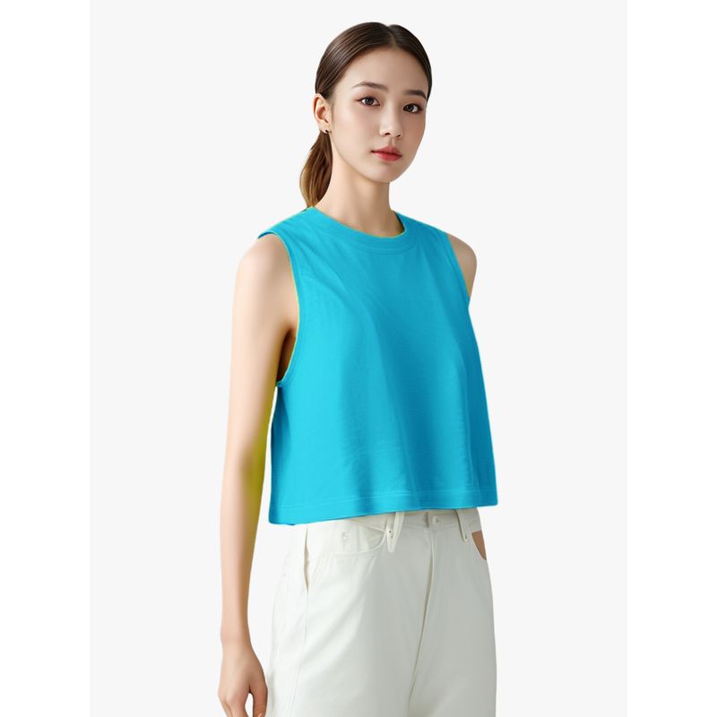 

Экспорт Свободного кроя Легкая Тонкая Дышащая Быстросохнущая Блузка Йога Lake Blue M free size