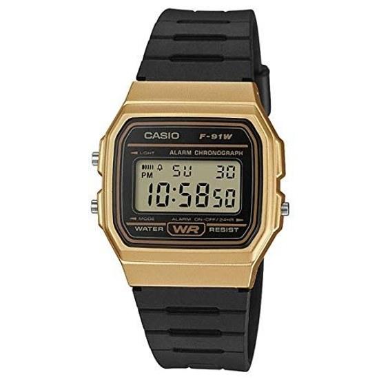 CASIO Wristwatch Quartz F-91WM-9A Unisex Cheap Gold